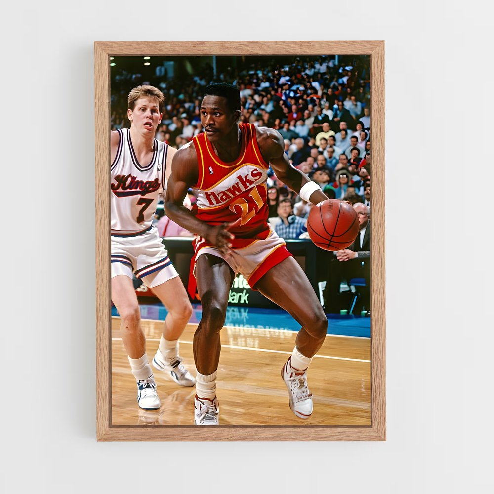 Poster Dominique de wilkins – affiche Basketball (vue 4)